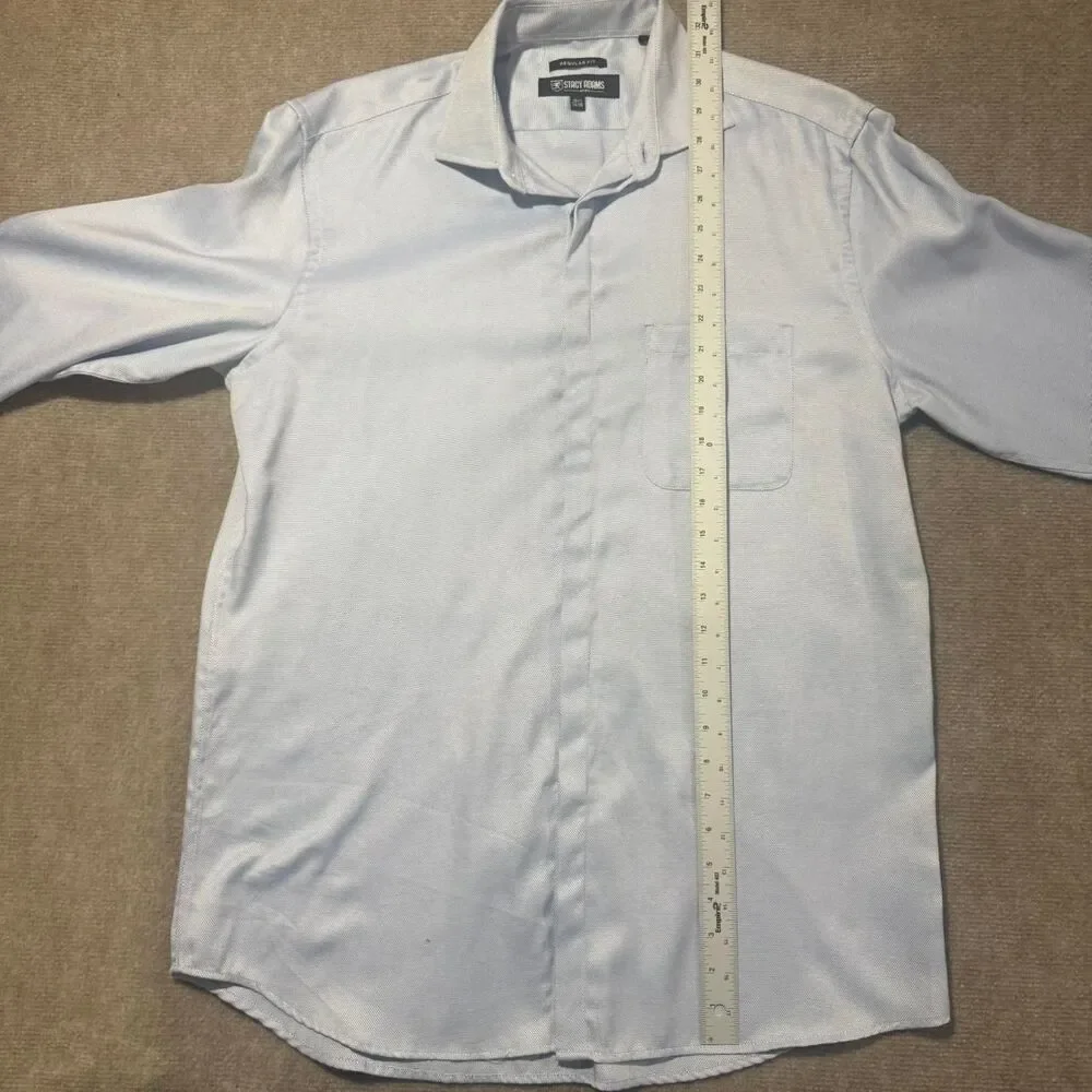 Stacy-adams‎ Men's Blue and Purple Shirt